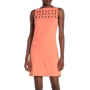 ANTHROPOLOGIE BAILEY 44 Transcendental Coral Flattering Dress NWT